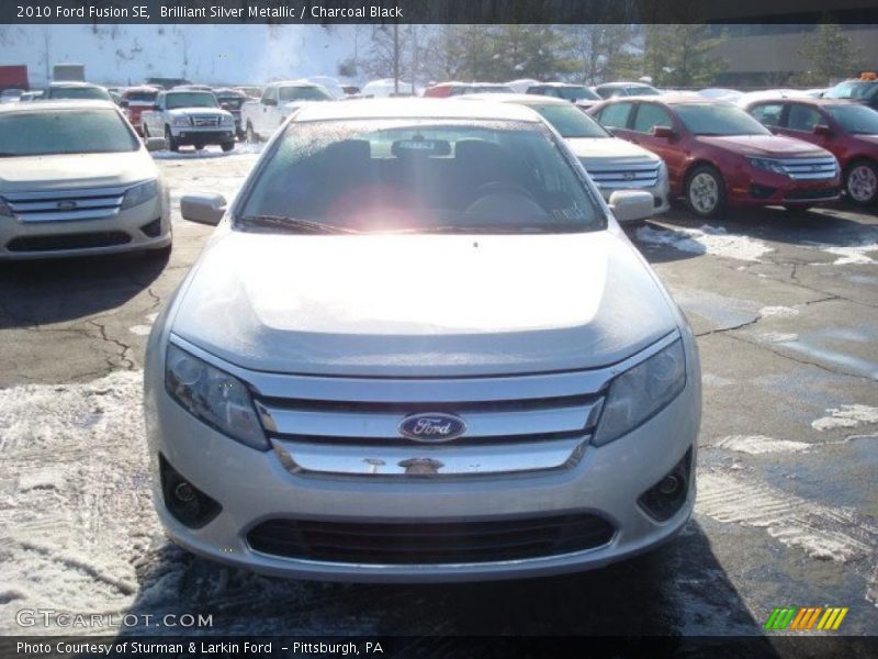 Brilliant Silver Metallic / Charcoal Black 2010 Ford Fusion SE