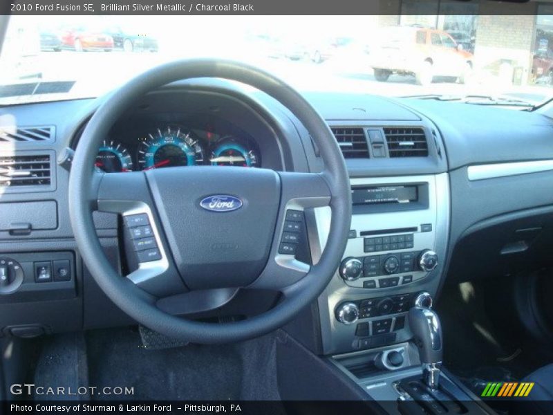Brilliant Silver Metallic / Charcoal Black 2010 Ford Fusion SE