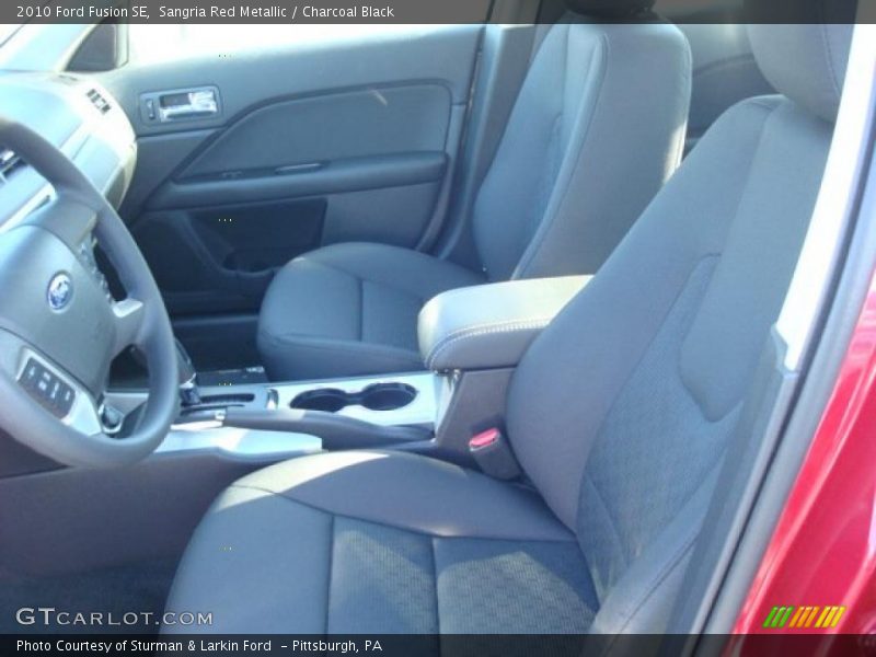 Sangria Red Metallic / Charcoal Black 2010 Ford Fusion SE