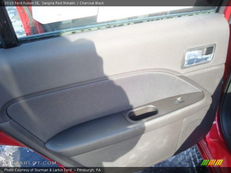 Sangria Red Metallic / Charcoal Black 2010 Ford Fusion SE