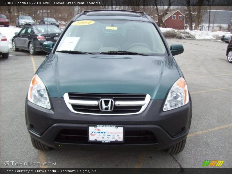 Clover Green Pearl / Saddle 2004 Honda CR-V EX 4WD