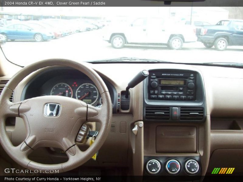 Clover Green Pearl / Saddle 2004 Honda CR-V EX 4WD