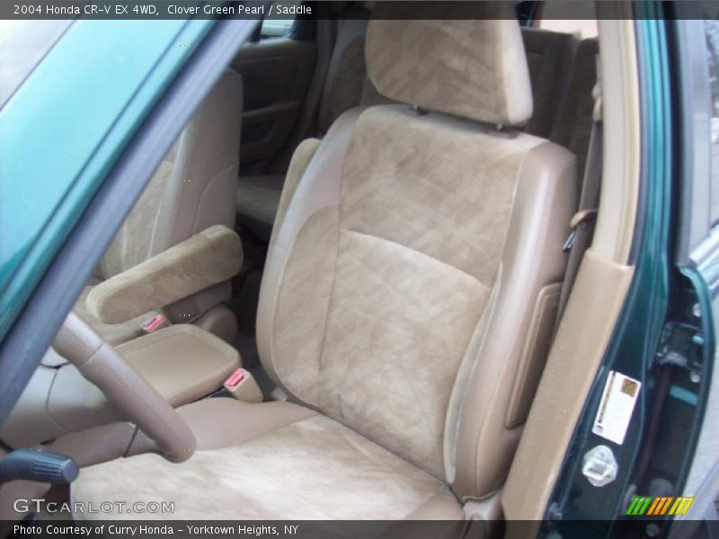 Clover Green Pearl / Saddle 2004 Honda CR-V EX 4WD