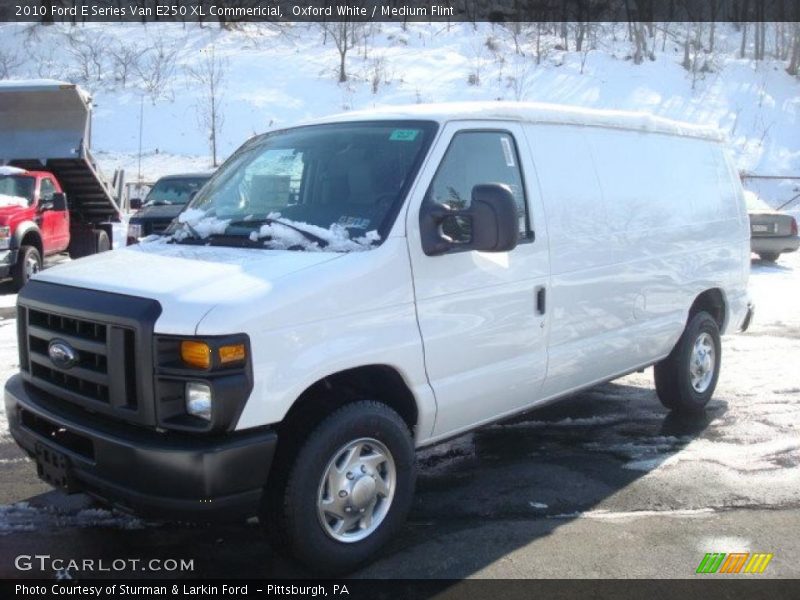 Oxford White / Medium Flint 2010 Ford E Series Van E250 XL Commericial