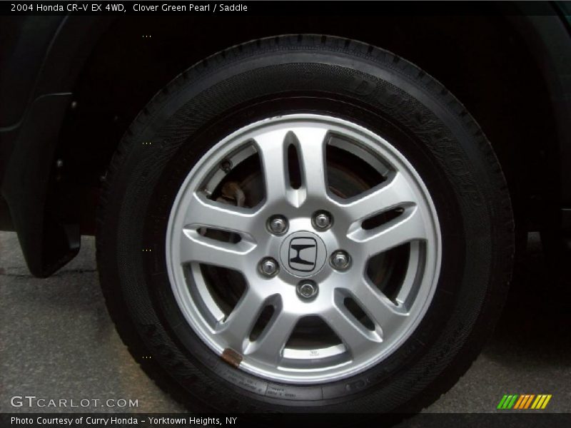Clover Green Pearl / Saddle 2004 Honda CR-V EX 4WD