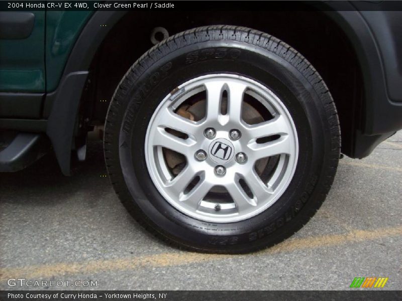 Clover Green Pearl / Saddle 2004 Honda CR-V EX 4WD
