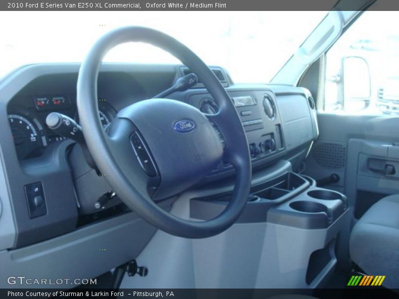 Oxford White / Medium Flint 2010 Ford E Series Van E250 XL Commericial