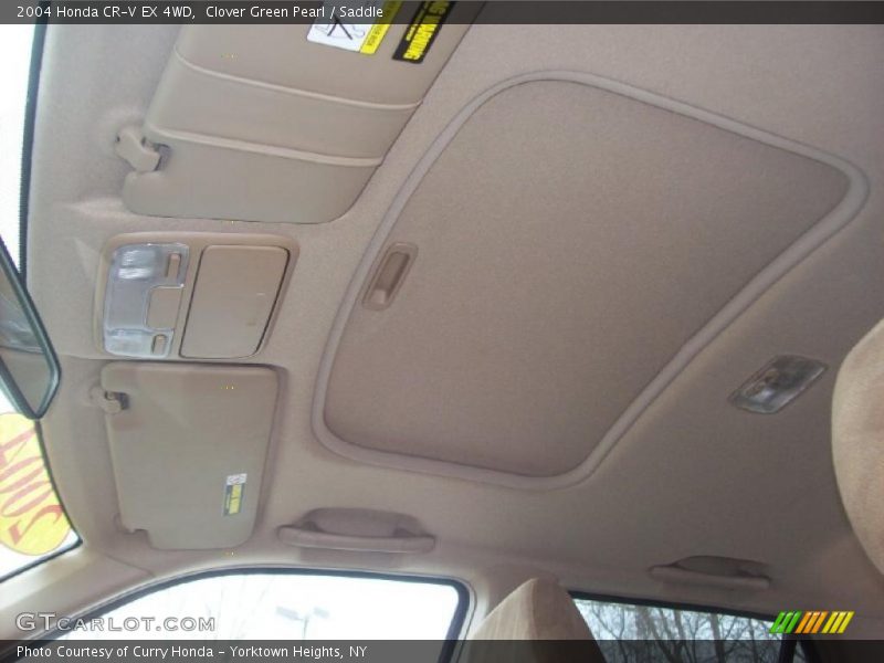 Clover Green Pearl / Saddle 2004 Honda CR-V EX 4WD