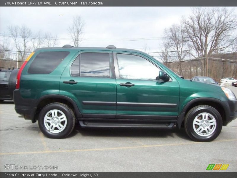 Clover Green Pearl / Saddle 2004 Honda CR-V EX 4WD