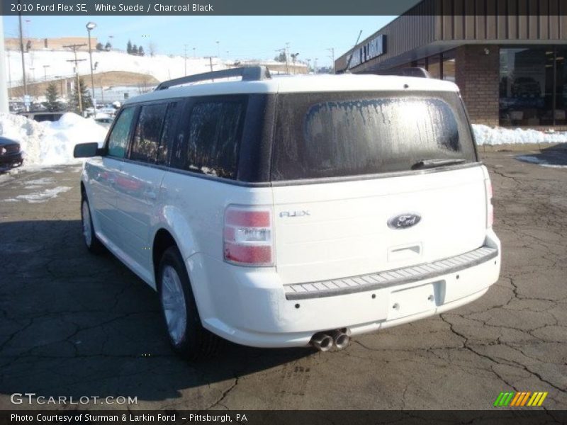 White Suede / Charcoal Black 2010 Ford Flex SE