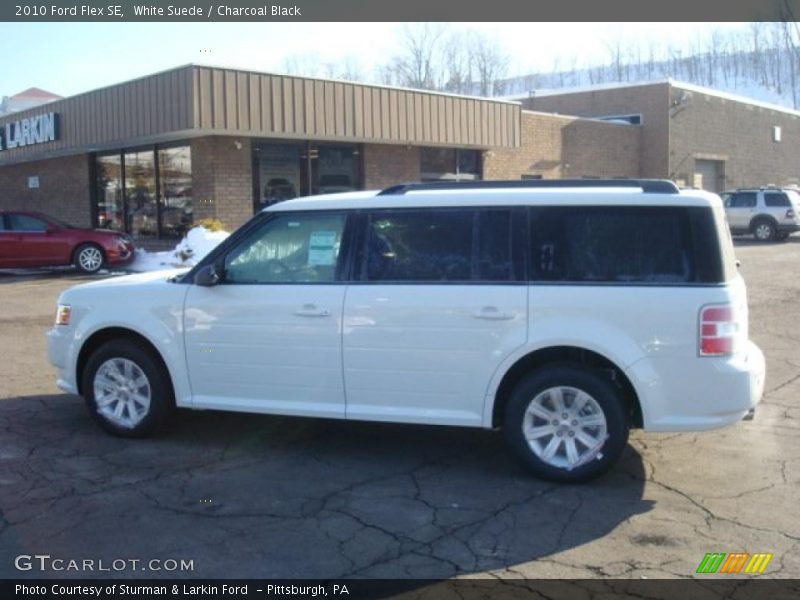 White Suede / Charcoal Black 2010 Ford Flex SE