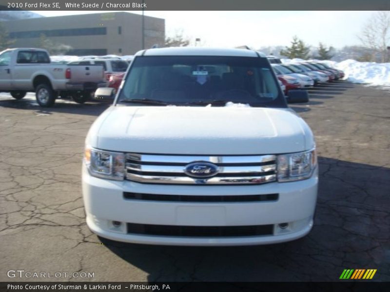 White Suede / Charcoal Black 2010 Ford Flex SE