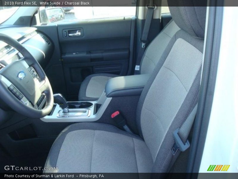 White Suede / Charcoal Black 2010 Ford Flex SE