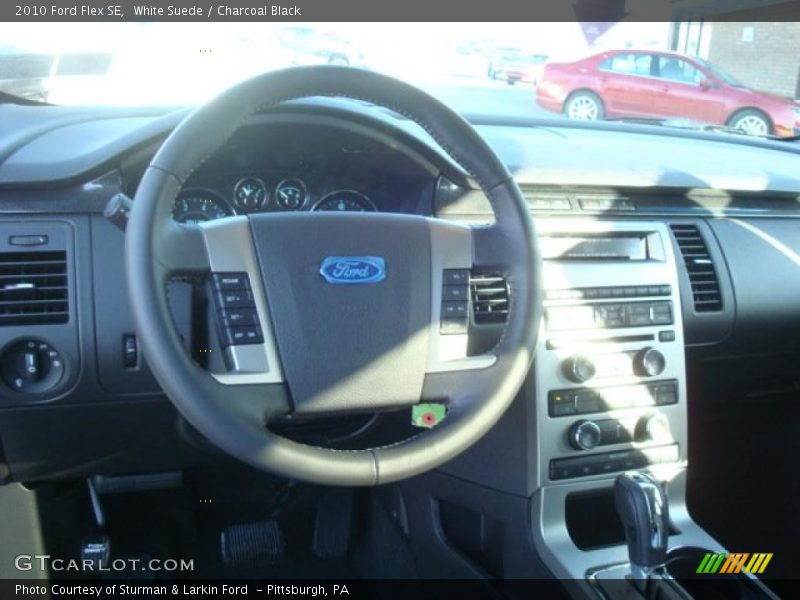 White Suede / Charcoal Black 2010 Ford Flex SE
