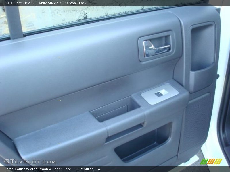 White Suede / Charcoal Black 2010 Ford Flex SE