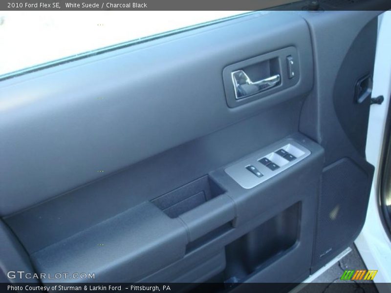 White Suede / Charcoal Black 2010 Ford Flex SE
