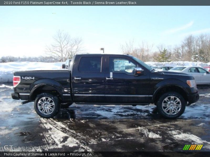 Tuxedo Black / Sienna Brown Leather/Black 2010 Ford F150 Platinum SuperCrew 4x4