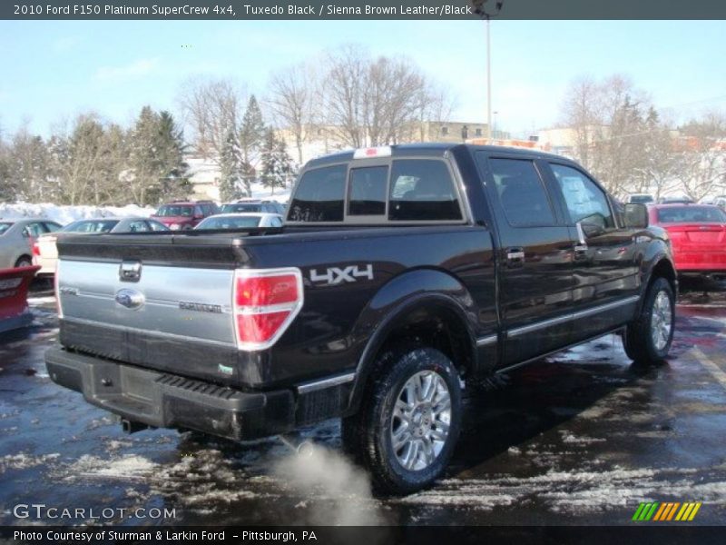 Tuxedo Black / Sienna Brown Leather/Black 2010 Ford F150 Platinum SuperCrew 4x4