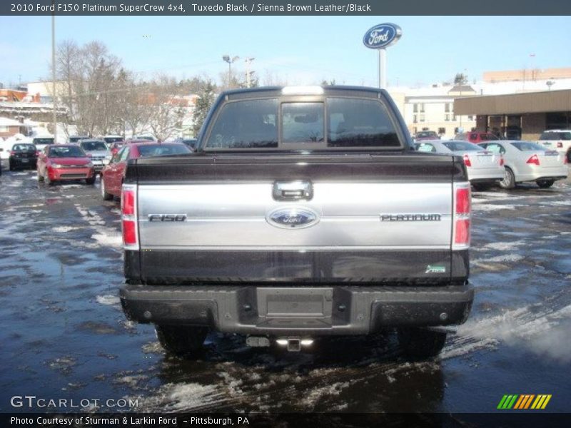 Tuxedo Black / Sienna Brown Leather/Black 2010 Ford F150 Platinum SuperCrew 4x4