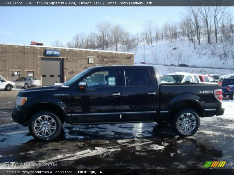Tuxedo Black / Sienna Brown Leather/Black 2010 Ford F150 Platinum SuperCrew 4x4