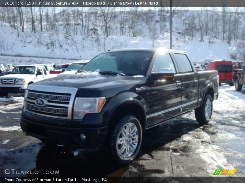 Tuxedo Black / Sienna Brown Leather/Black 2010 Ford F150 Platinum SuperCrew 4x4