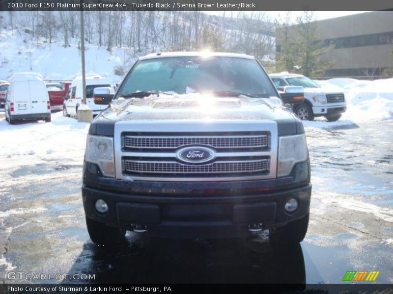Tuxedo Black / Sienna Brown Leather/Black 2010 Ford F150 Platinum SuperCrew 4x4