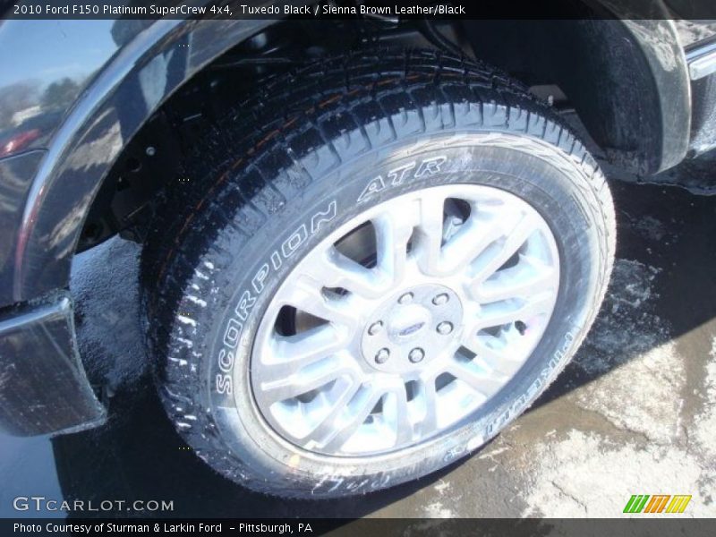 Tuxedo Black / Sienna Brown Leather/Black 2010 Ford F150 Platinum SuperCrew 4x4