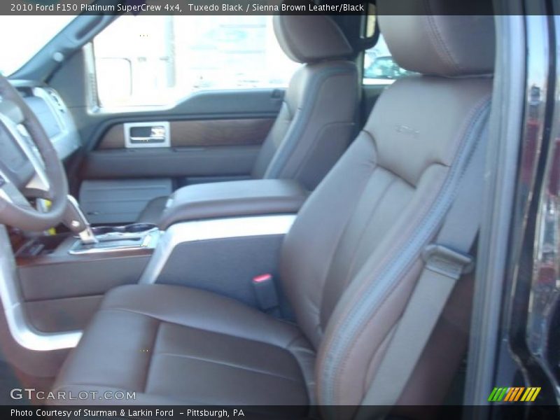 Tuxedo Black / Sienna Brown Leather/Black 2010 Ford F150 Platinum SuperCrew 4x4