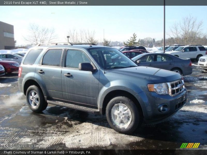 Steel Blue Metallic / Stone 2010 Ford Escape XLT 4WD