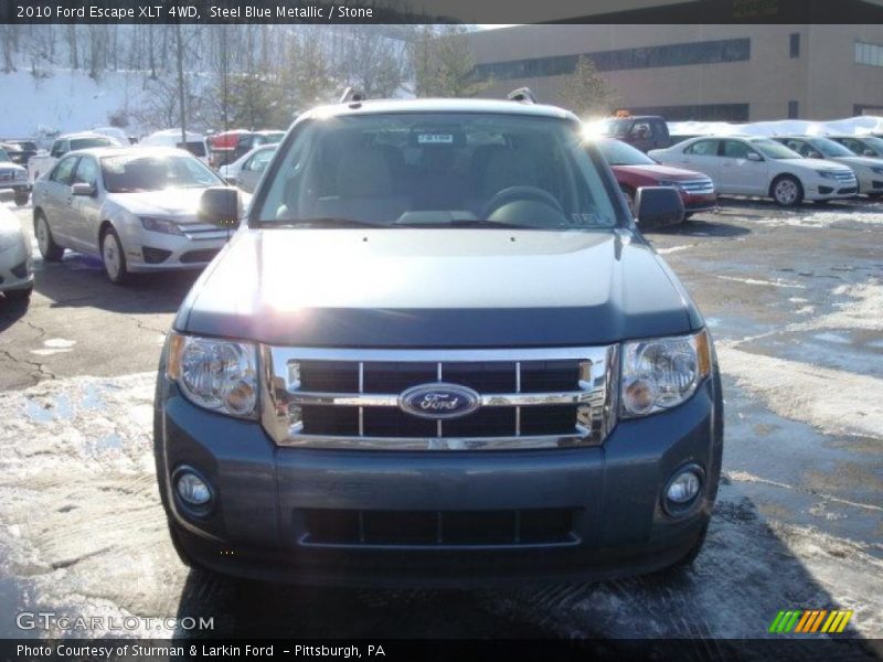Steel Blue Metallic / Stone 2010 Ford Escape XLT 4WD