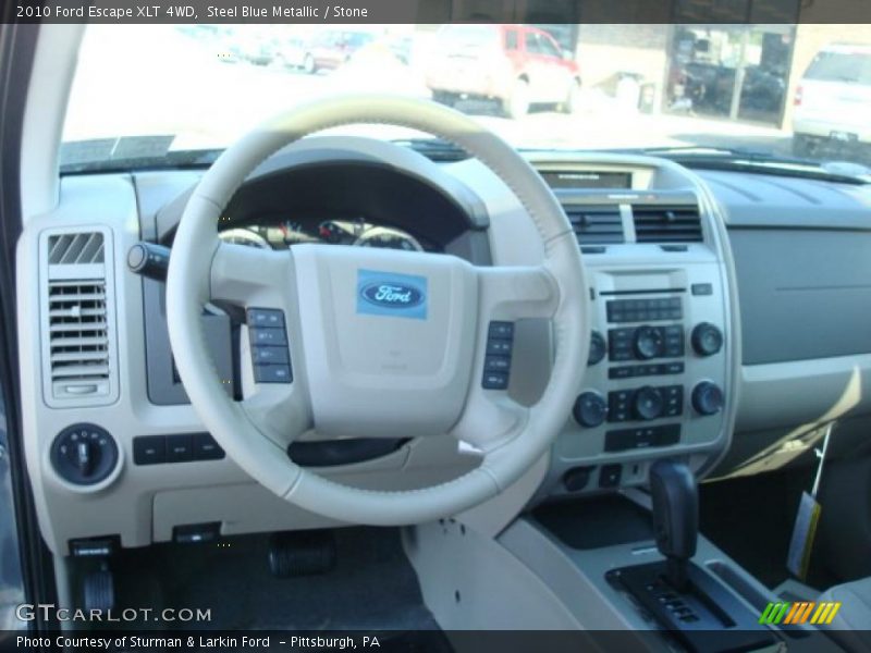 Steel Blue Metallic / Stone 2010 Ford Escape XLT 4WD