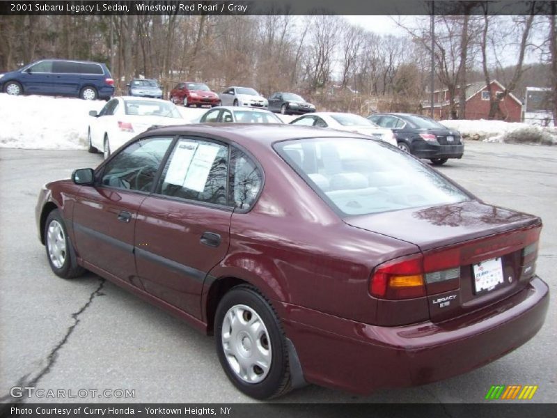 Winestone Red Pearl / Gray 2001 Subaru Legacy L Sedan