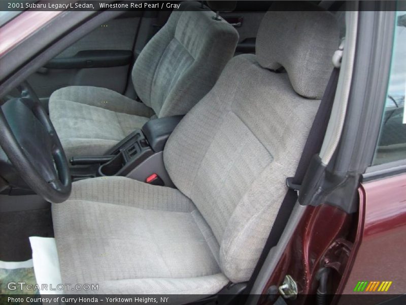 Winestone Red Pearl / Gray 2001 Subaru Legacy L Sedan