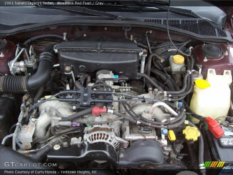 Winestone Red Pearl / Gray 2001 Subaru Legacy L Sedan