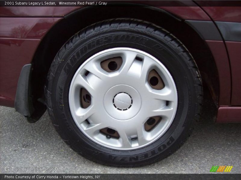 Winestone Red Pearl / Gray 2001 Subaru Legacy L Sedan