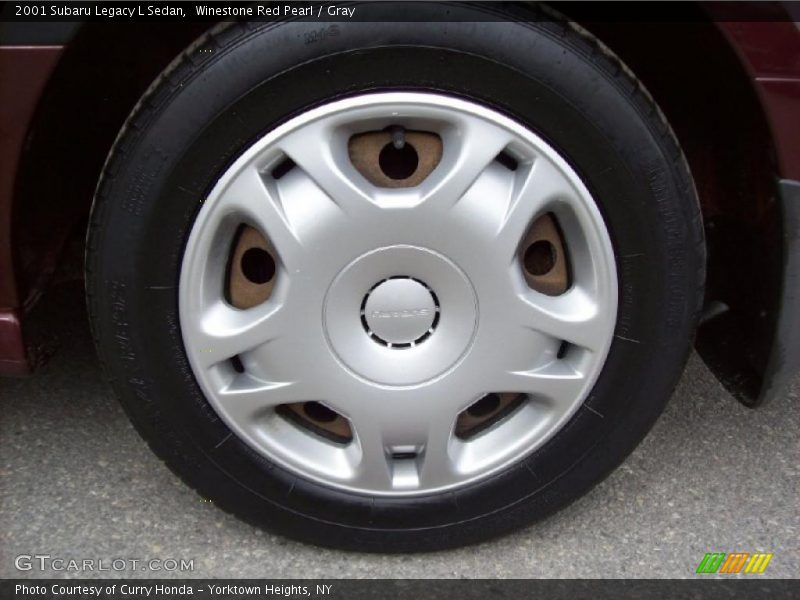 Winestone Red Pearl / Gray 2001 Subaru Legacy L Sedan