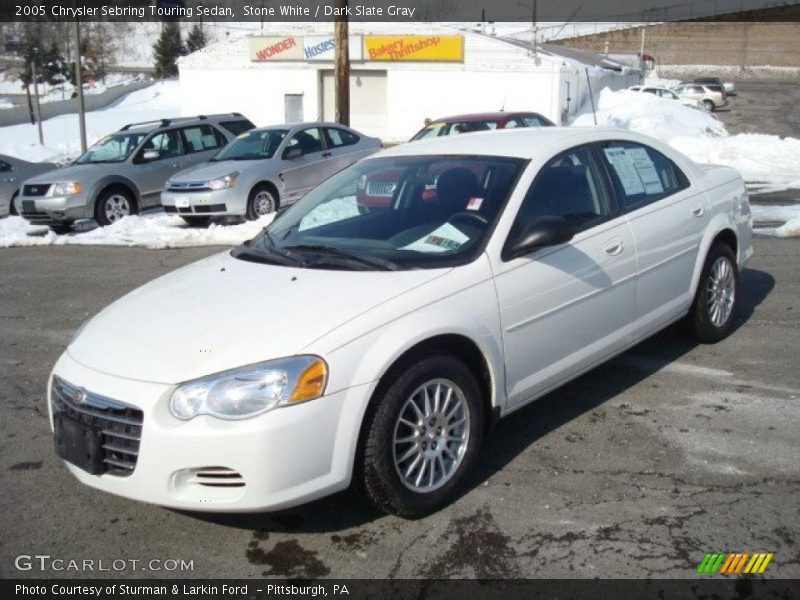 Stone White / Dark Slate Gray 2005 Chrysler Sebring Touring Sedan