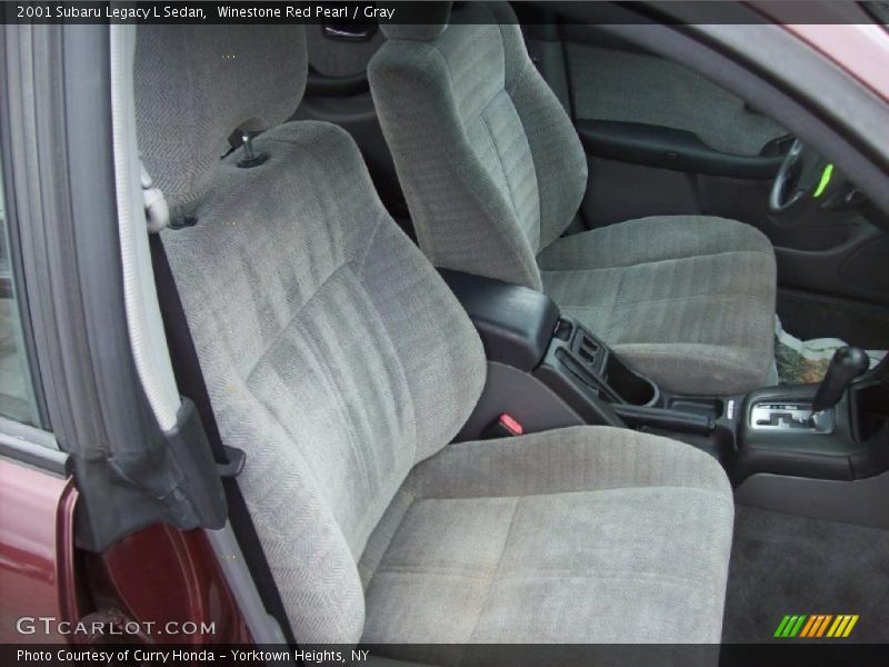 Winestone Red Pearl / Gray 2001 Subaru Legacy L Sedan