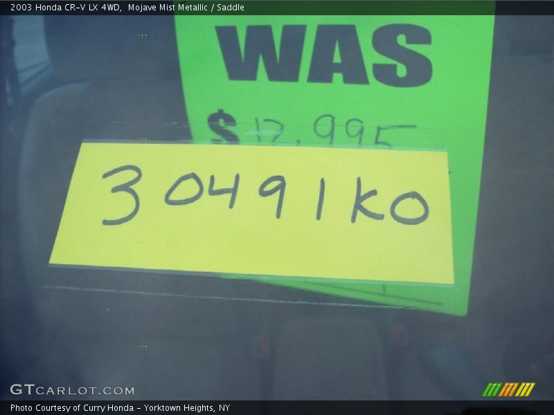 Mojave Mist Metallic / Saddle 2003 Honda CR-V LX 4WD
