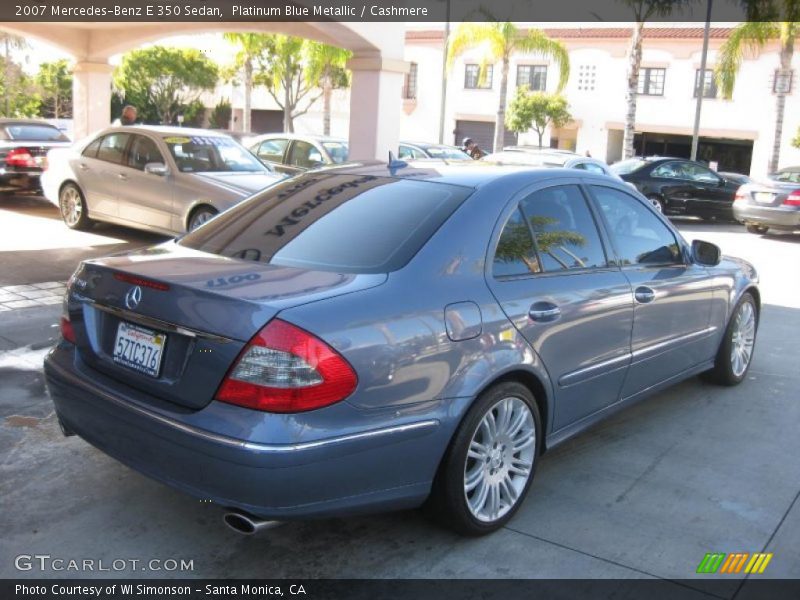 Platinum Blue Metallic / Cashmere 2007 Mercedes-Benz E 350 Sedan