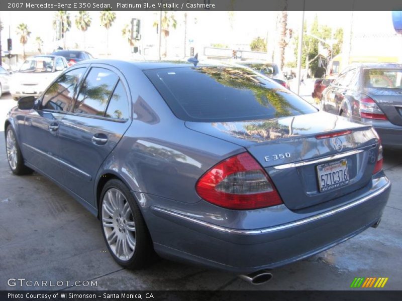 Platinum Blue Metallic / Cashmere 2007 Mercedes-Benz E 350 Sedan