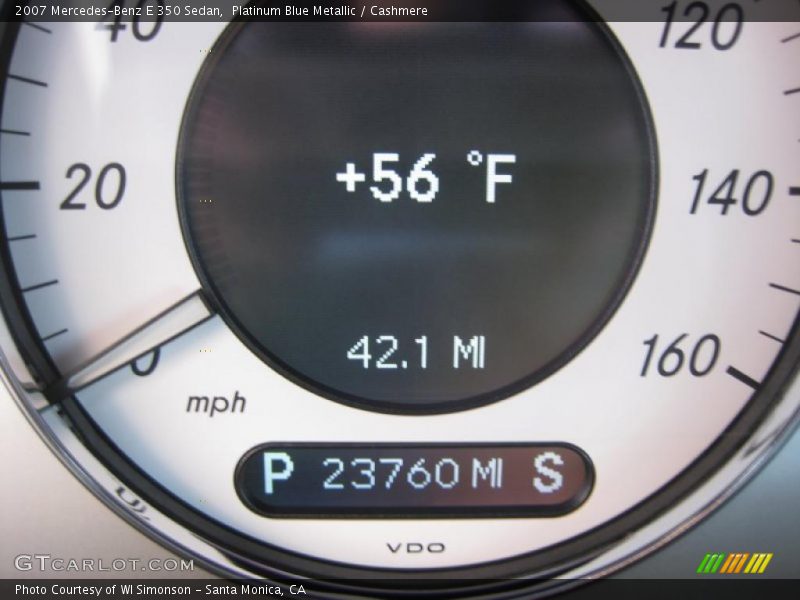 Platinum Blue Metallic / Cashmere 2007 Mercedes-Benz E 350 Sedan