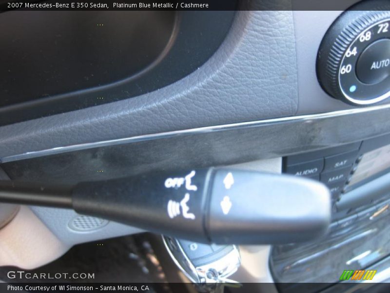 Platinum Blue Metallic / Cashmere 2007 Mercedes-Benz E 350 Sedan