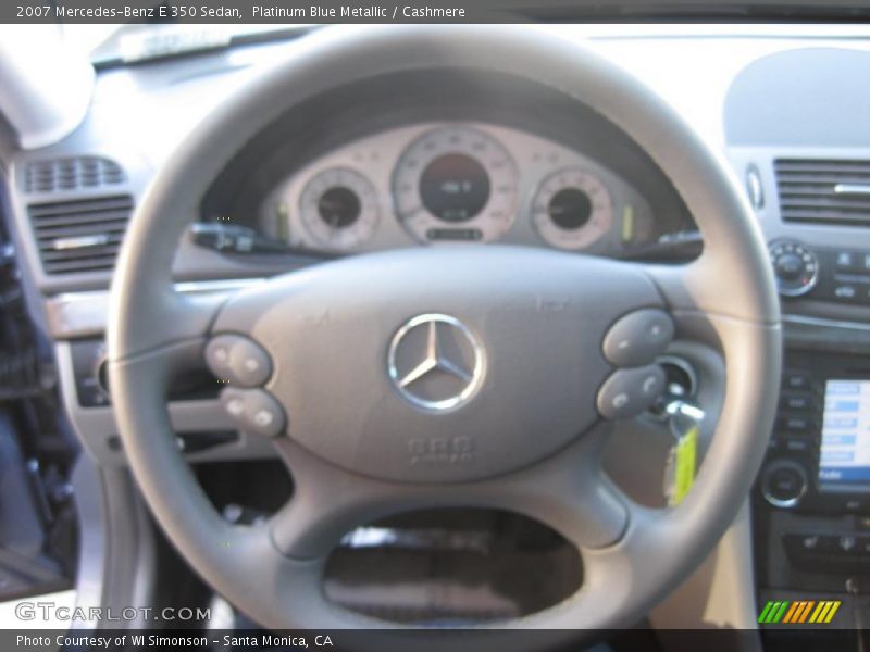 Platinum Blue Metallic / Cashmere 2007 Mercedes-Benz E 350 Sedan