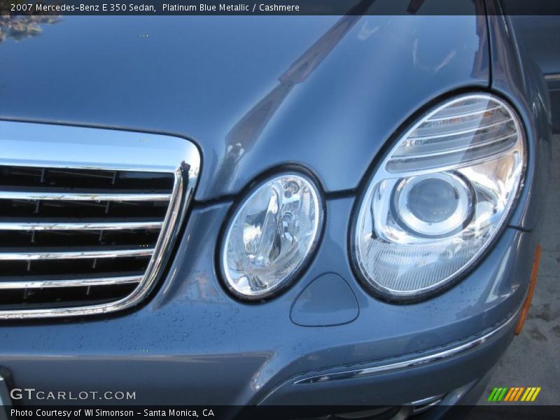 Platinum Blue Metallic / Cashmere 2007 Mercedes-Benz E 350 Sedan