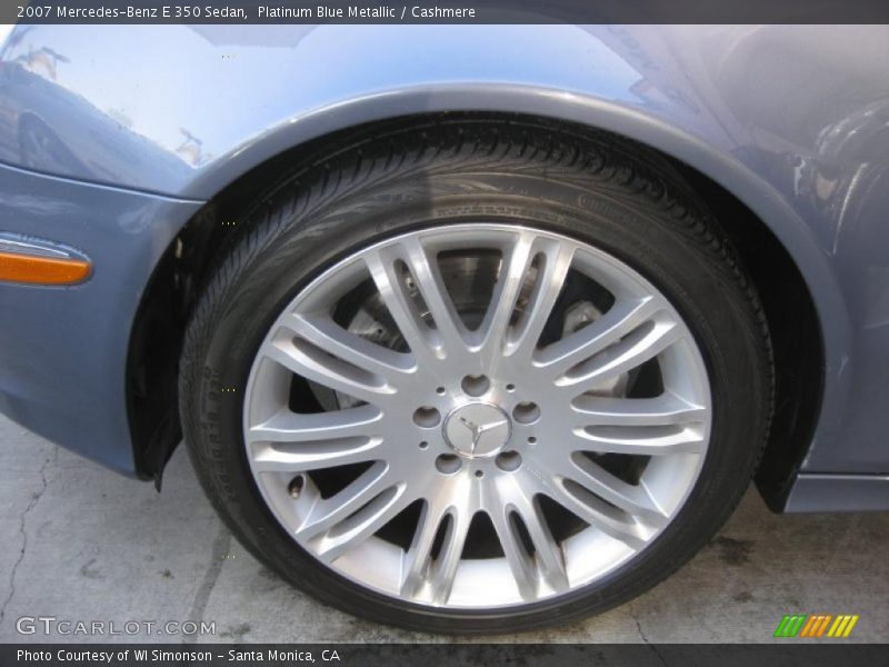 Platinum Blue Metallic / Cashmere 2007 Mercedes-Benz E 350 Sedan