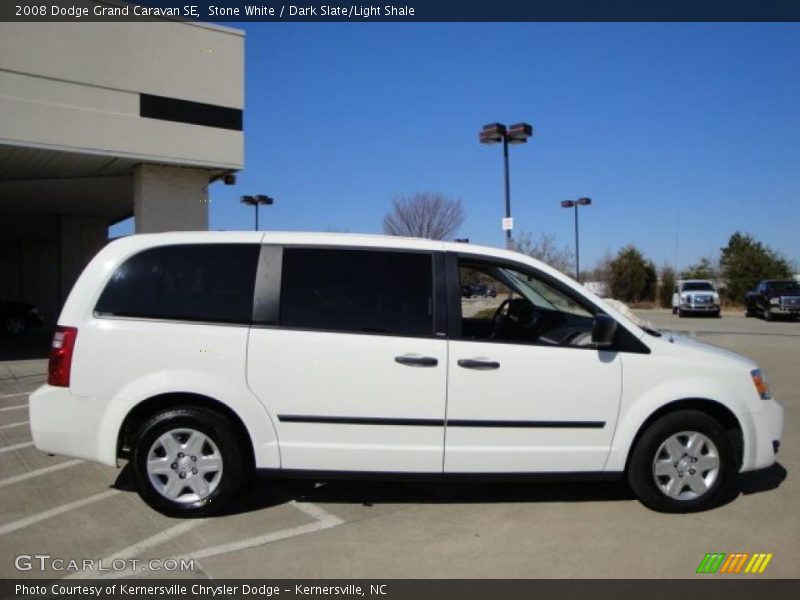 Stone White / Dark Slate/Light Shale 2008 Dodge Grand Caravan SE