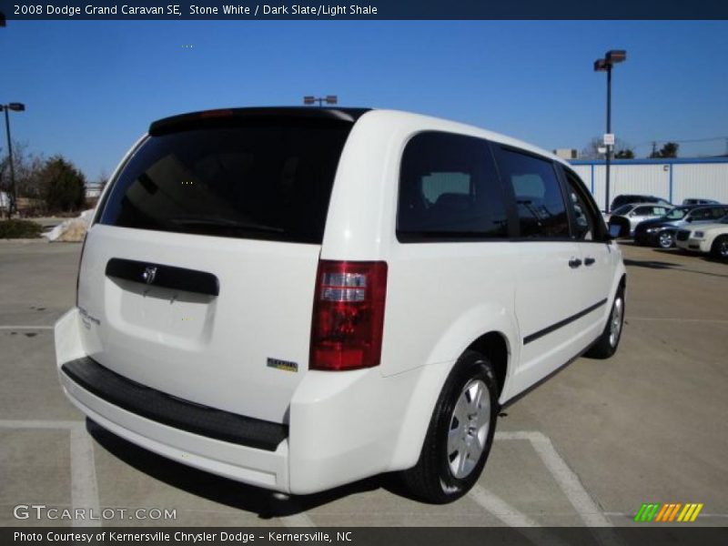 Stone White / Dark Slate/Light Shale 2008 Dodge Grand Caravan SE