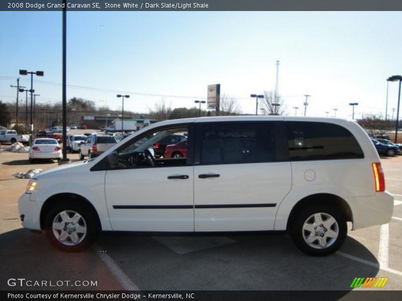 Stone White / Dark Slate/Light Shale 2008 Dodge Grand Caravan SE