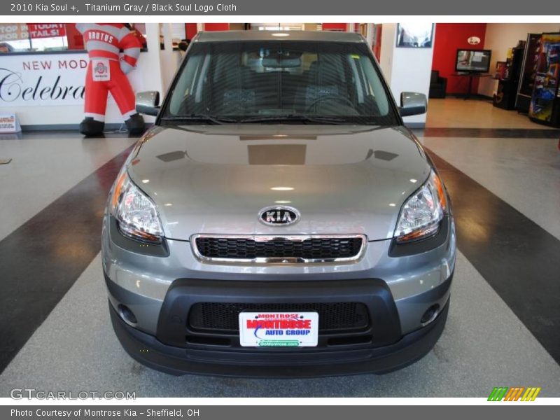 Titanium Gray / Black Soul Logo Cloth 2010 Kia Soul +